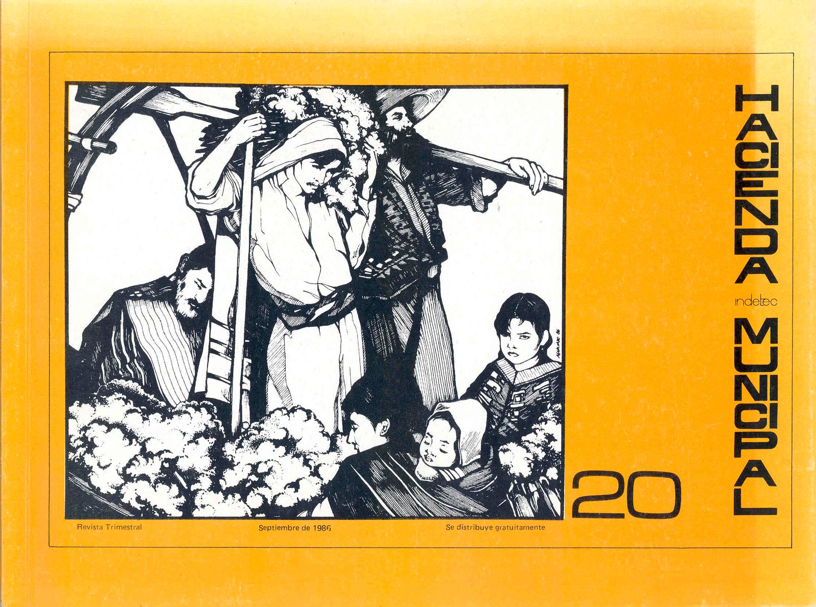 Portada de Hacienda Municipal, número 20, septiembre de 1986