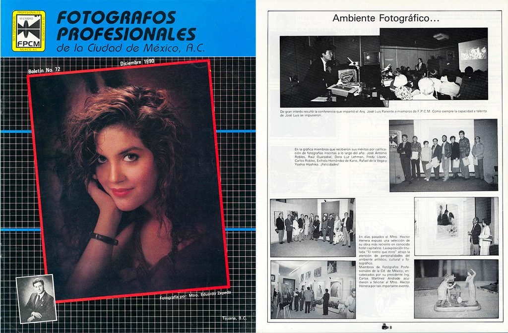 Publicación en Fotógrafos Profesionales, número 72, 1990