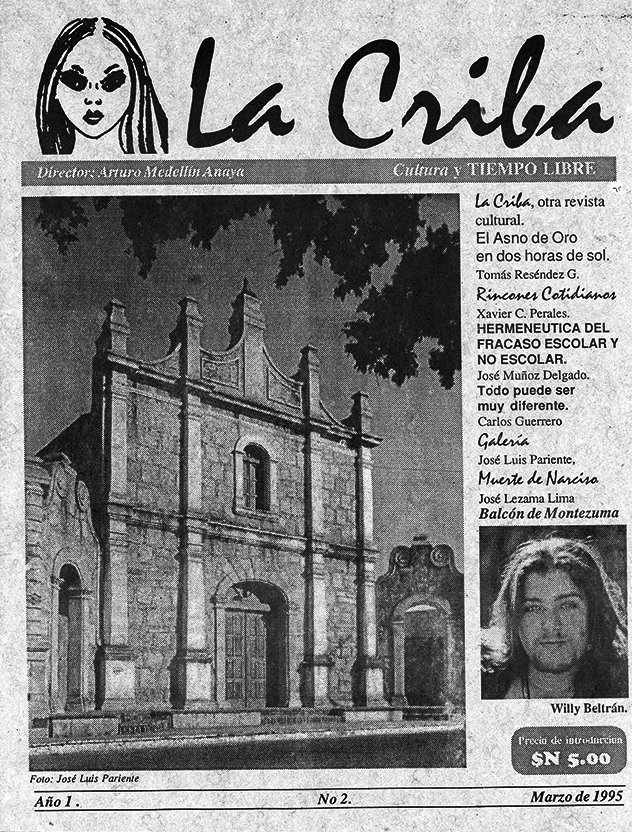 Portada de la revista La Criba, número 6, julio de 1995