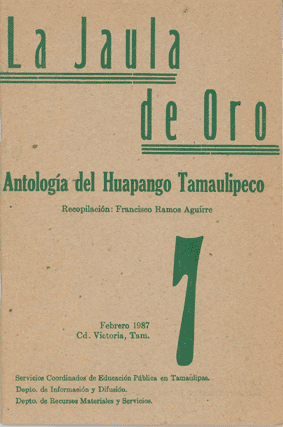 Portada de Antología del Huapango Tamaulipeco, colección La Jaula de Oro