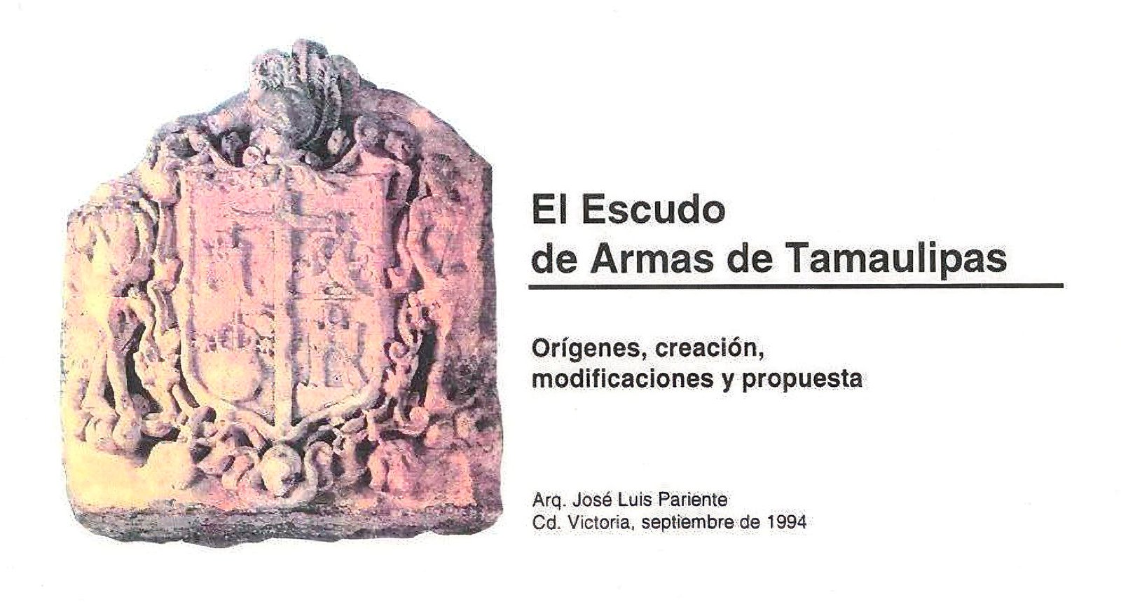 Portada de El Escudo de Armas de Tamaulipas