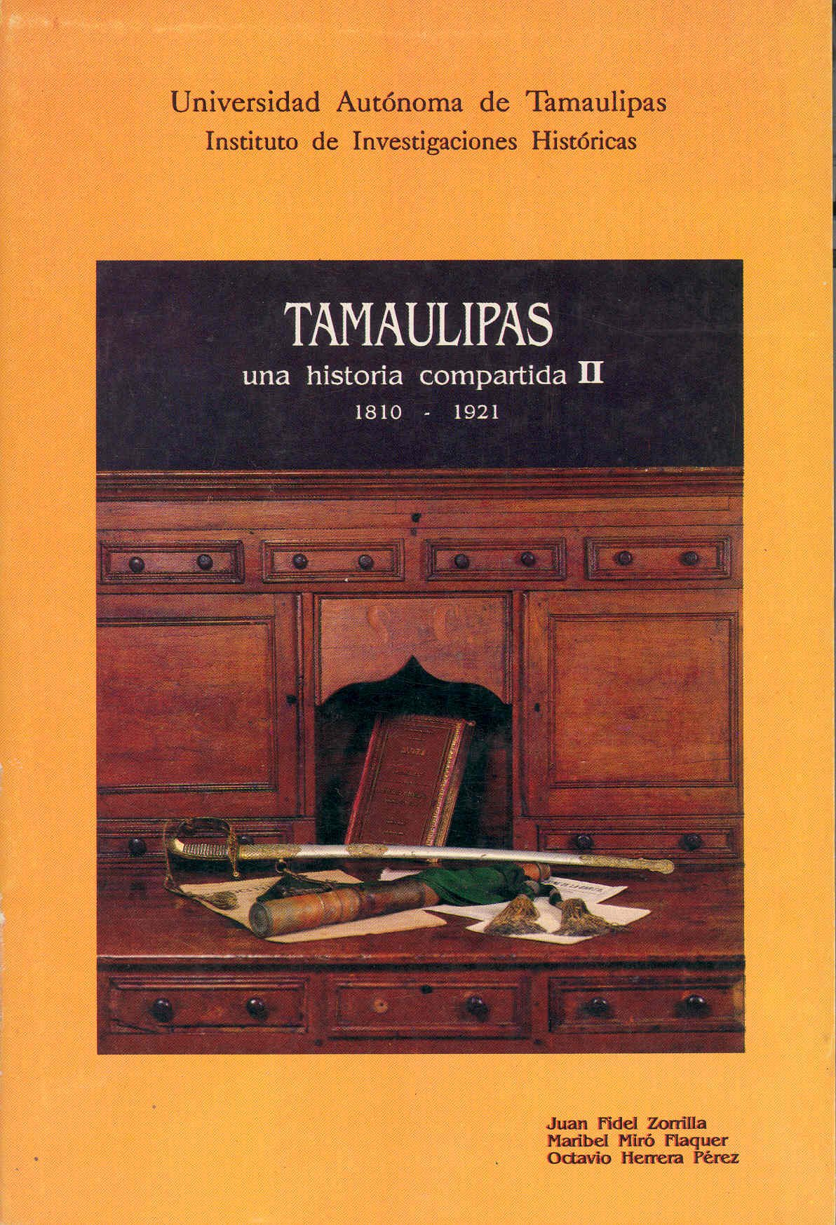 Portada del volumen II de Tamaulipas. Una historia compartida