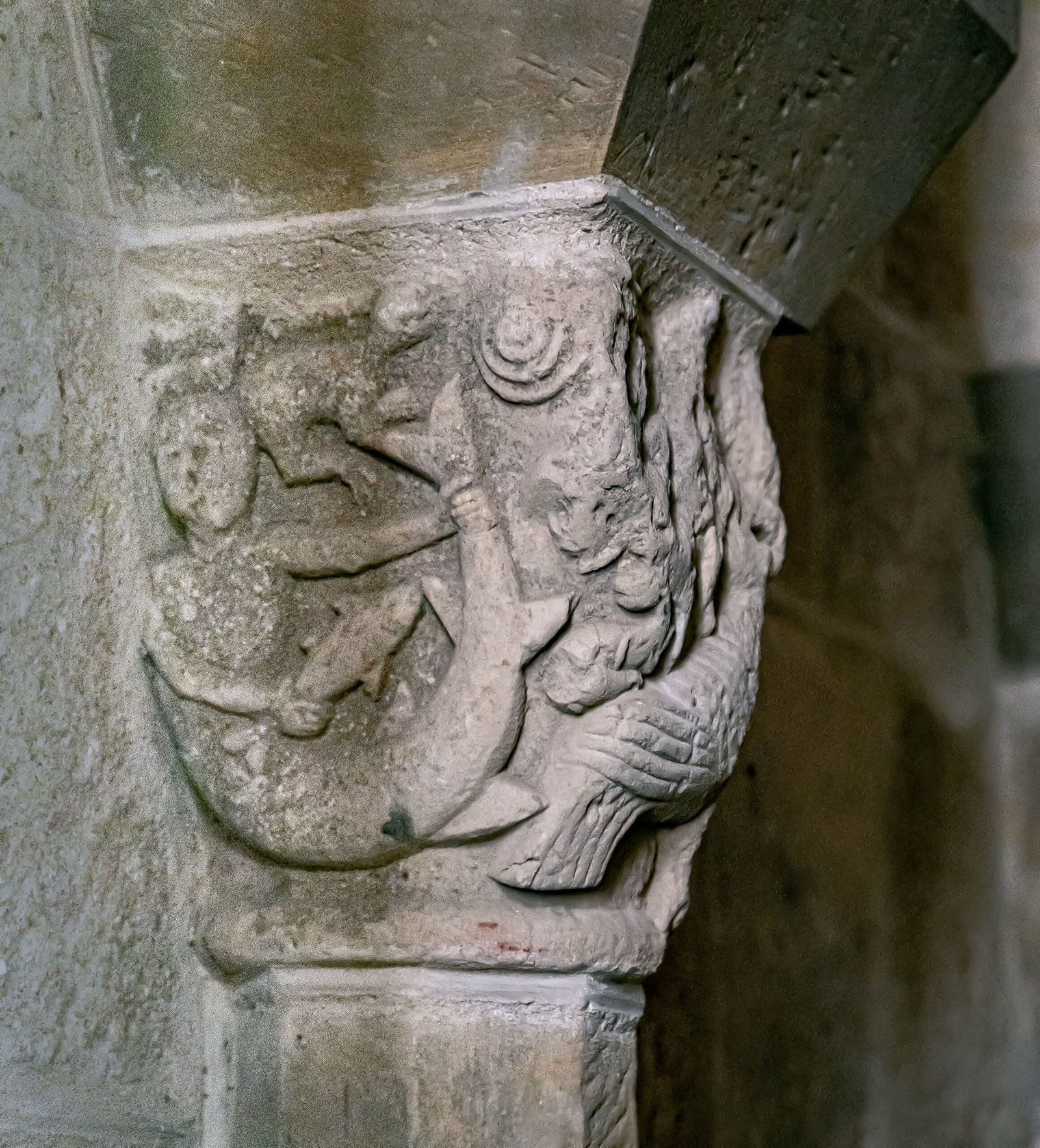 Zamora. Iglesia de San Cipriano. Capitel 2