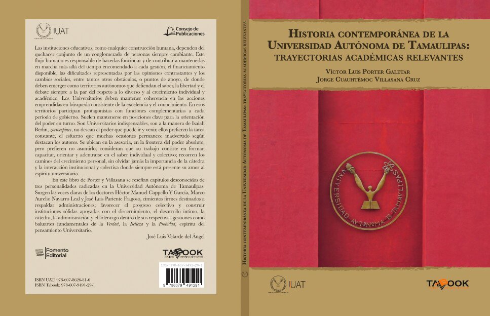 Portada de Historia contemporánea de la UAT. Trayectorias académicas