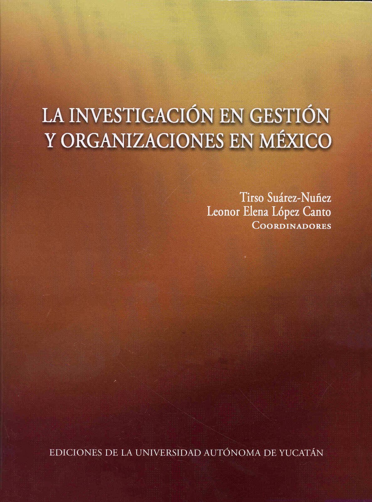 Portada de La investigación en gestión y organizaciones en México