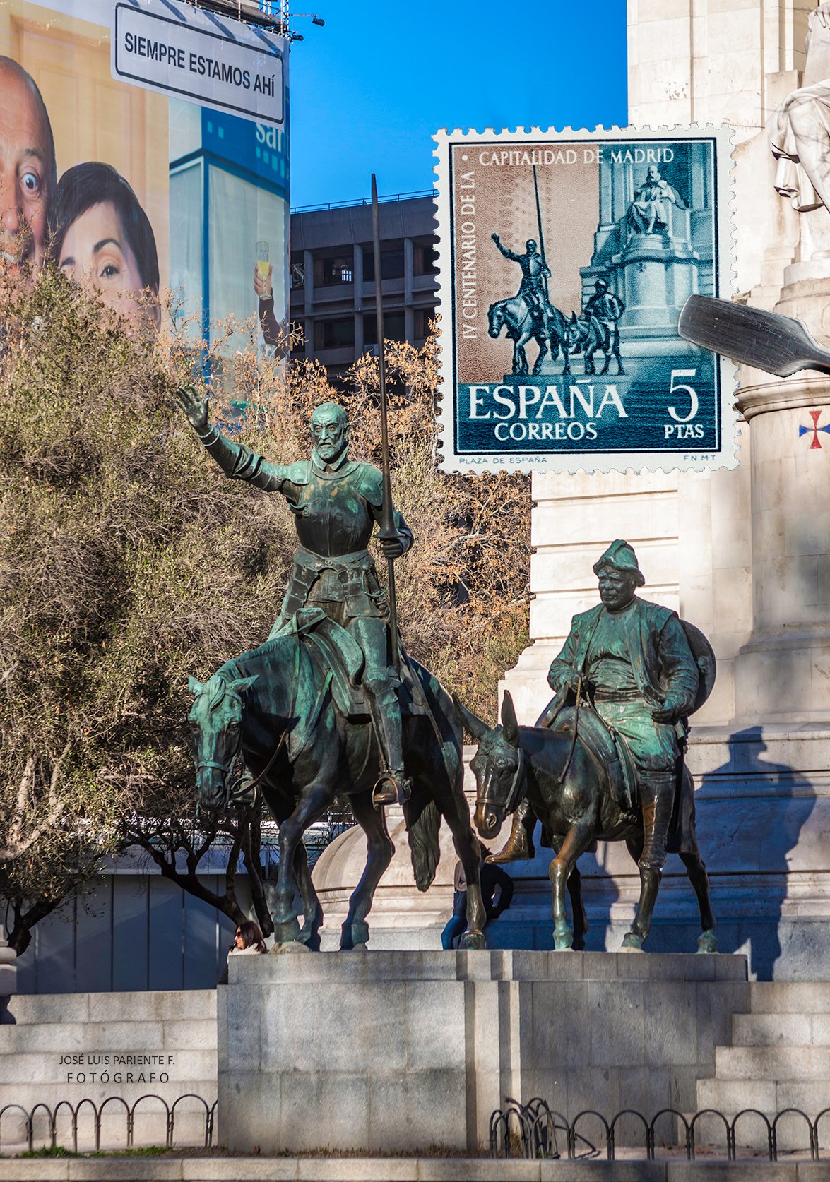 Monumento a Don Quijote, Plaza de España