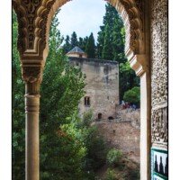 Torre de la Cautiva. Vista de la torre de las Infantas