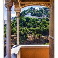 Vista del Generalife desde el Peinador